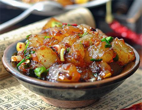 炒凉粉