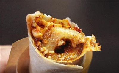 西安网红小吃煎饼卷面筋简介及煎饼做法？